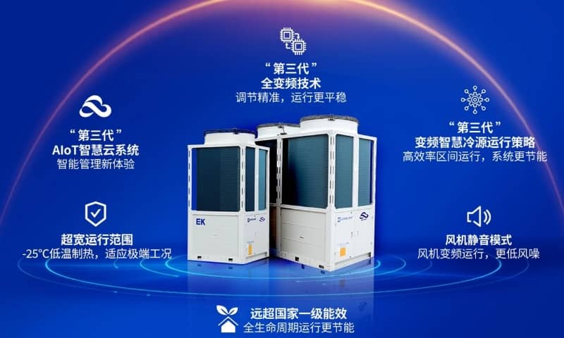變頻為先，節(jié)能低碳！EK第3代全變頻風(fēng)冷模塊機組發(fā)布